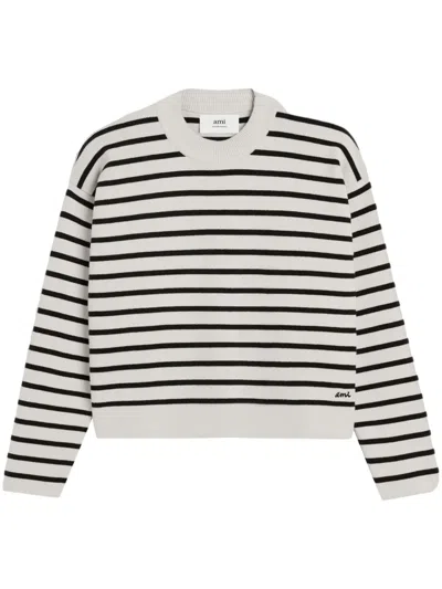 Ami Alexandre Mattiussi Ami Paris Organic Cotton Sailor Sweater In Multicolor
