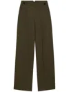 Ami Alexandre Mattiussi Green Wool Sailor Trousers Green In Green