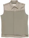 Ami Alexandre Mattiussi Klassische Satinbluse In Braun