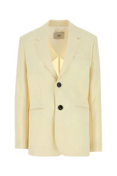 Ami Alexandre Mattiussi Ami Paris Jackets And Vests In Yellow
