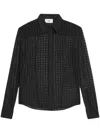 Ami Alexandre Mattiussi Ami Semi-sheer Buttoned Shirt In Black