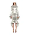 Ami Alexandre Mattiussi Sequin-embellished Midi Dress In White