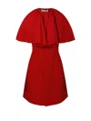 Ami Alexandre Mattiussi Mini Red Wool Dress