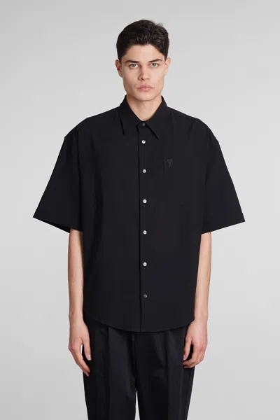 Ami Alexandre Mattiussi Shirt In Black Cotton