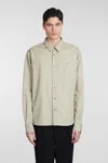 AMI ALEXANDRE MATTIUSSI SHIRT IN GREEN COTTON