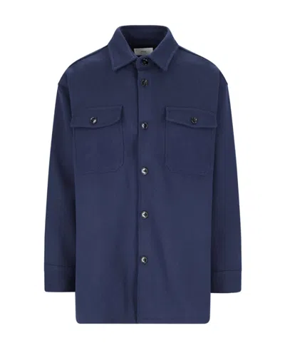 Ami Alexandre Mattiussi Shirt-lined Casual Jacket In Blue