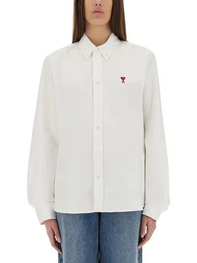 Ami Alexandre Mattiussi Shirt With Logo In White