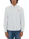 Ami Alexandre Mattiussi Ami Shirts In Blue