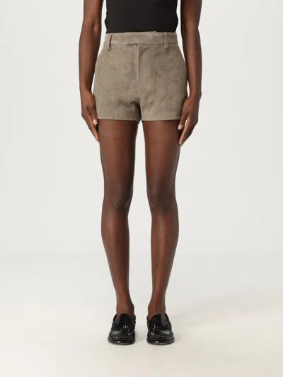 AMI ALEXANDRE MATTIUSSI SHORT AMI PARIS WOMAN COLOR GREY,G83659020