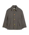 Ami Alexandre Mattiussi Ami Alexandre Mattiuss Oversized Short Belted Coat In Black