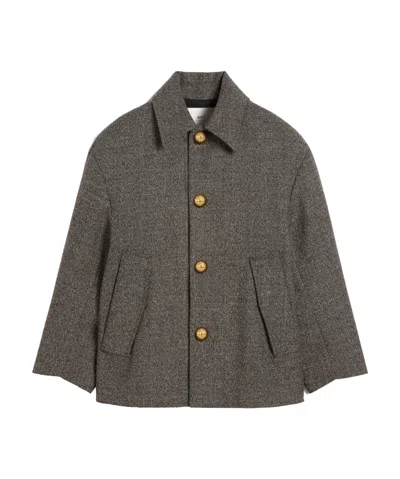 AMI ALEXANDRE MATTIUSSI AMI ALEXANDRE MATTIUSS OVERSIZED SHORT BELTED COAT