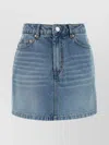 Ami Alexandre Mattiussi Ami Paris Denim Mini Skirt