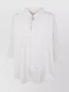 Ami Alexandre Mattiussi Ami Paris Mandarin Collar Shirt Clothing In White