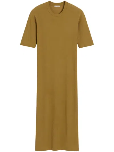 AMI ALEXANDRE MATTIUSSI SHORT-SLEEVE MIDI DRESS