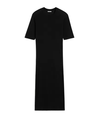 Ami Alexandre Mattiussi Ami Paris Cotton T-shirt Dress In Black