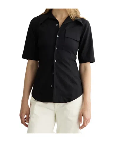 Ami Alexandre Mattiussi Short Sleeve Shirt In Black