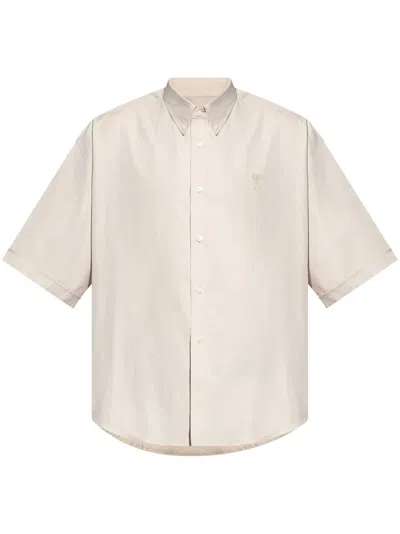 Ami Alexandre Mattiussi Short Sleeve Shirt In White