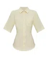 Ami Alexandre Mattiussi Ami Short Sleeved Button In Nude