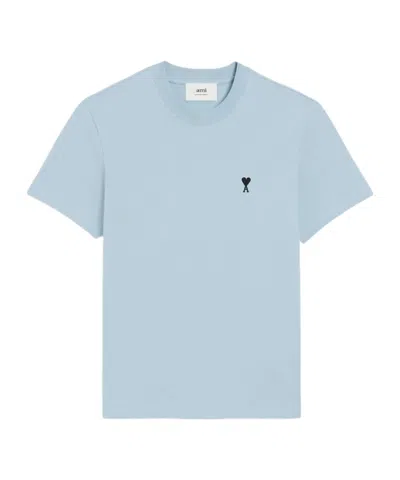 Ami Alexandre Mattiussi Ami Paris Ami Paris De Coeur Cotton T-shirt In Blue