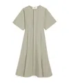 Ami Alexandre Mattiussi Midi Dress With Hidden Tab Green For Women In Green