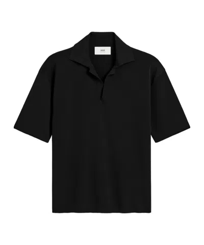 Ami Alexandre Mattiussi Short-sleeved Polo Shirt In Black
