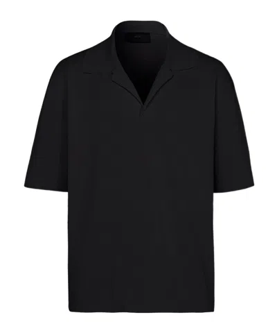 Ami Alexandre Mattiussi Short-sleeved Polo Shirt In Black