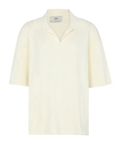 Ami Alexandre Mattiussi Short-sleeved Polo In Off-white