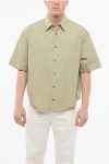 Ami Alexandre Mattiussi Short-sleeved Popeline Shirt With Breast-pocket