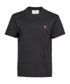 Ami Alexandre Mattiussi Ami Paris 'ami De Coeur' T-shirt In Black