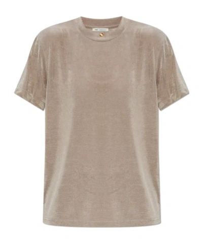Ami Alexandre Mattiussi Short-sleeved T-shirt In Ash