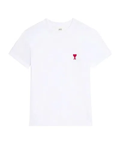 Ami Alexandre Mattiussi Ami Paris Ami De Coeur White Oversize T Shirt