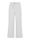 Ami Alexandre Mattiussi Ami Wide-leg Trouser With Elastic Waistband And Practical Pockets