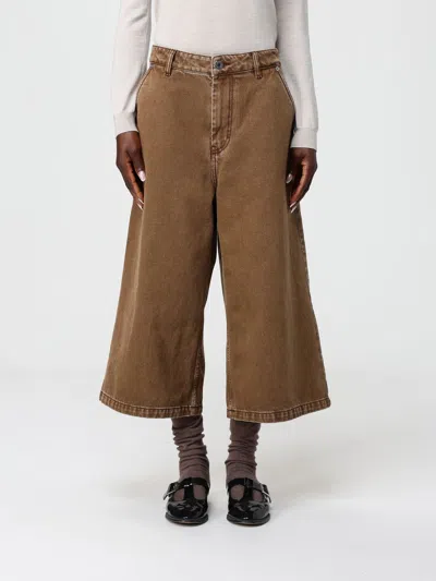 Ami Alexandre Mattiussi Ami Paris Denim Bermuda Shorts In Brown