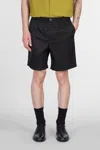 Ami Alexandre Mattiussi Ami Paris Black Bermuda Shorts In Technical Twill Nylon And Cotton In Black