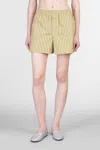 Ami Alexandre Mattiussi Shorts In Green Cotton