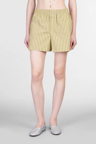 Ami Alexandre Mattiussi Shorts In Green Cotton