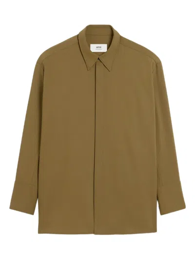 AMI ALEXANDRE MATTIUSSI SIDE-SLITS SHIRT