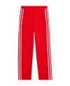 Ami Alexandre Mattiussi Side-stripe Drawstring Track Pants In Red