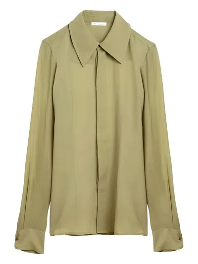 AMI ALEXANDRE MATTIUSSI SILK SHIRT