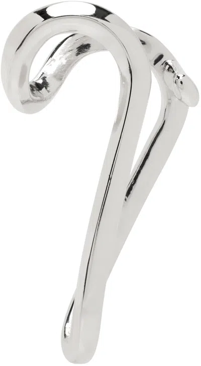 Ami Alexandre Mattiussi Silver Alan Crocetti Edition Abstract Heart Single Ear Cuff In Silver/900