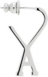 Ami Alexandre Mattiussi Silver Ami De Coeur Single Earring In Silver/900