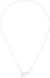 Ami Alexandre Mattiussi Silver Ami De Cœur '2 In 1' Chain Necklace In Silver/900