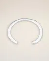 Ami Alexandre Mattiussi Silver Brass Dune Small Size Cuff Silver In Silver
