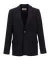 Ami Alexandre Mattiussi Ami Paris Single-breasted Wool Blazer In Black
