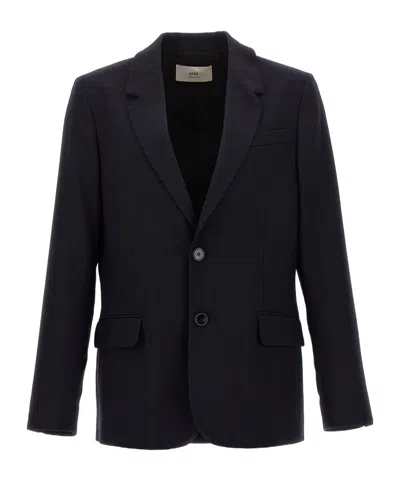 AMI ALEXANDRE MATTIUSSI SINGLE-BREASTED BLAZER