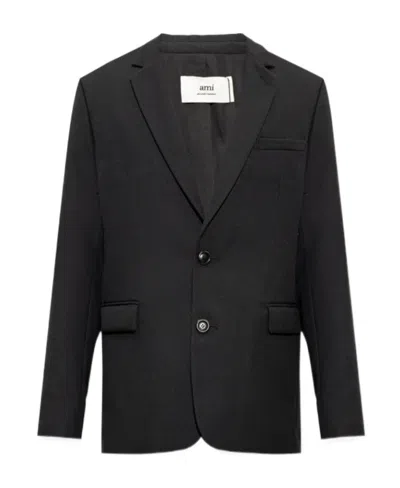 Ami Alexandre Mattiussi Single-breasted Blazer In Black