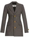 Ami Alexandre Mattiussi Ami Paris Single Breasted Fitted Jacket In Brown