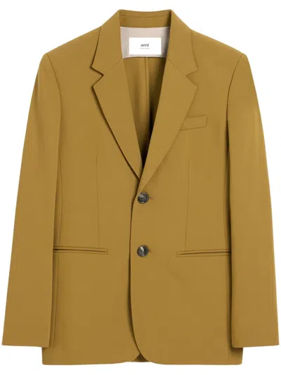Ami Alexandre Mattiussi Single-breasted Blazer In Yellow