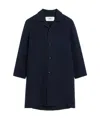 Ami Alexandre Mattiussi Single-breasted Felted Coat In Black