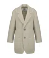 Ami Alexandre Mattiussi Single-breasted Coat In Nude